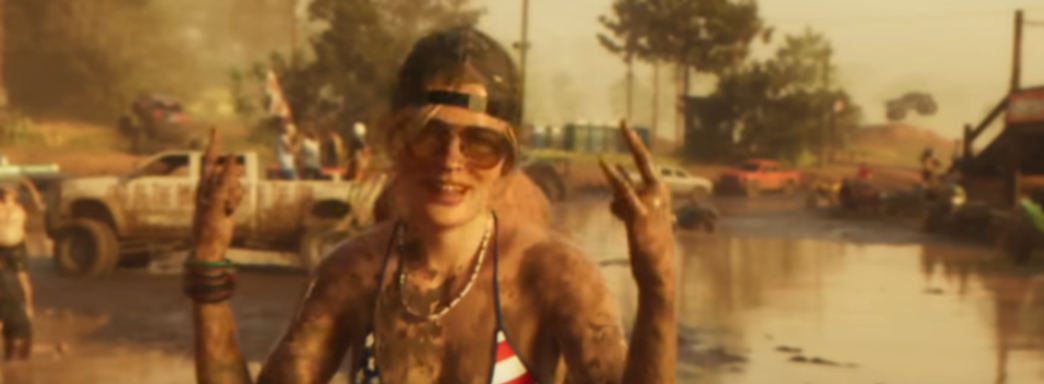 Российский косплей девушки из трейлера GTA 6. С грязью и пышными формами