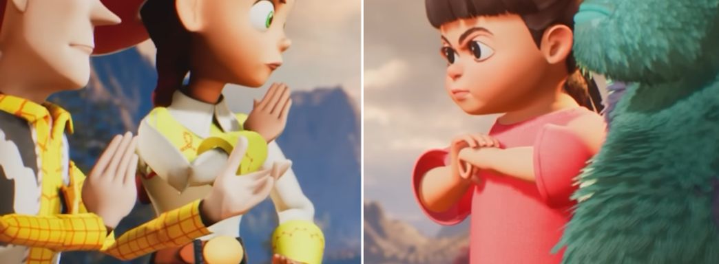 Драки в Mortal Kombat 1, но с героями Disney Pixar. Суперсемейка, История игрушек, Корпорация монстров и другие хиты