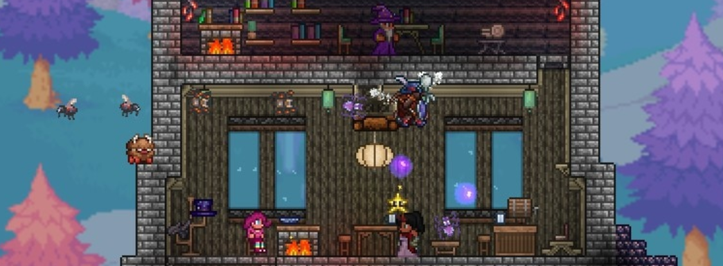 Создатели Terraria показали бумеранг, рубящий деревья, слаймов и автосбор ресурсов