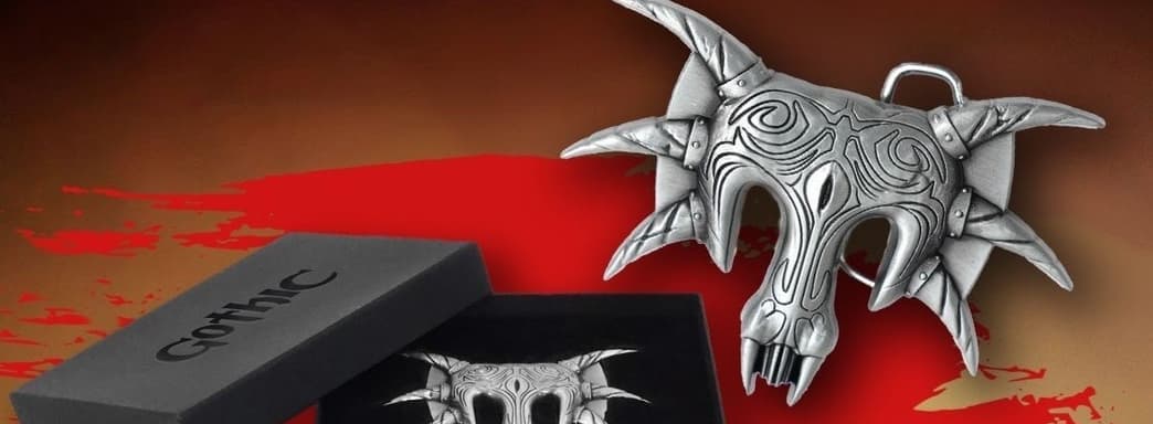 THQ Nordic начала продажу пряжки для ремня с маской Спящего из Gothic. Обещает доставку в Россию