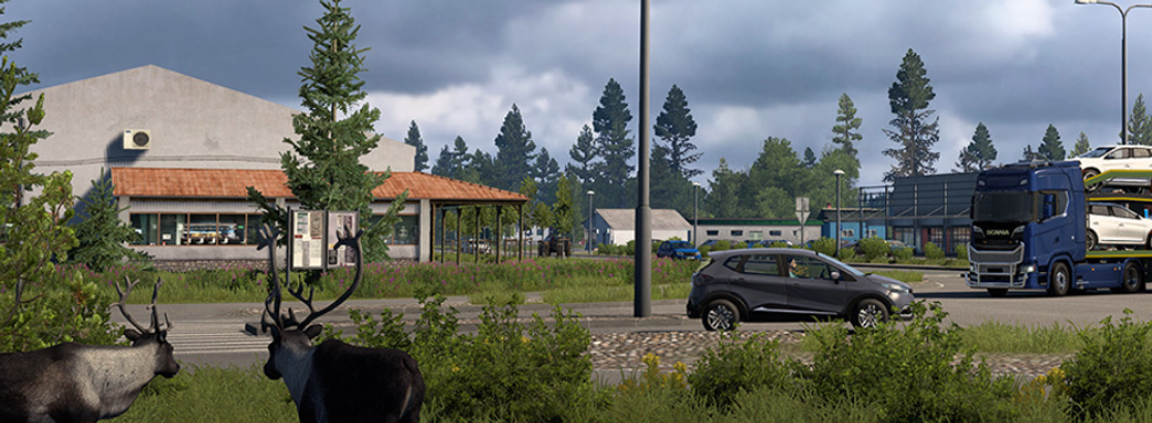 Северные олени в Euro Truck Simulator 2. Разработчики бросили вызов и показали DLC про Финляндию, Норвегию и Швецию