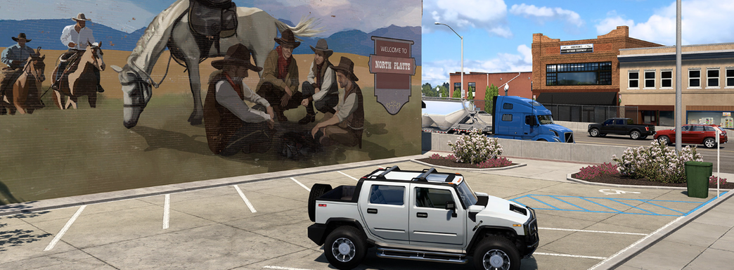 Уличное искусство Небраски в American Truck Simulator: новые скриншоты дополнения для ATS
