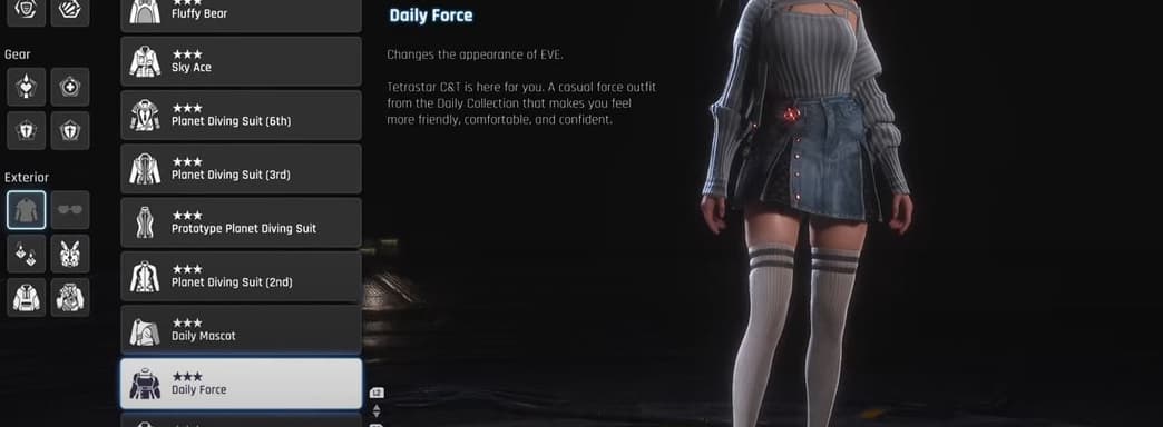 Появилось видео с демонстрацией всех нарядов героини Stellar Blade