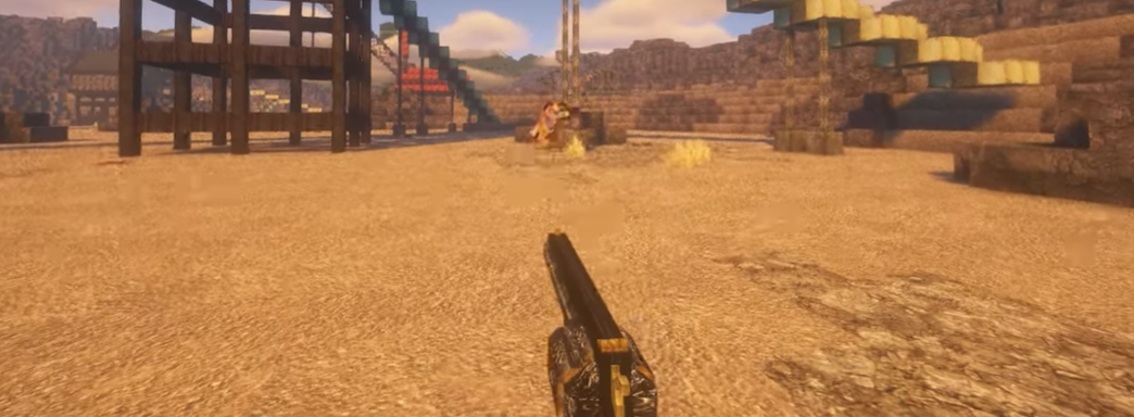 Моддер Minecraft воссоздаёт мир Fallout New Vegas с механикой стрельбы из огнестрельного оружия