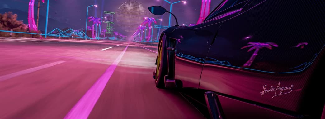 Море неона и безумие ретро-музыки. Forza Horizon 5 получит ретровейв дополнение