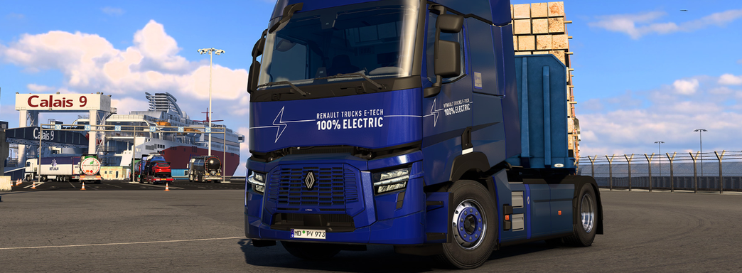 В Euro Truck Simulator 2 впервые за 12 лет появился электрогрузовик. Игра оказалась не готова к полноценному релизу модели