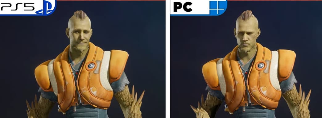 Смотрим видеосравнение Concord на PS5 и на ПК