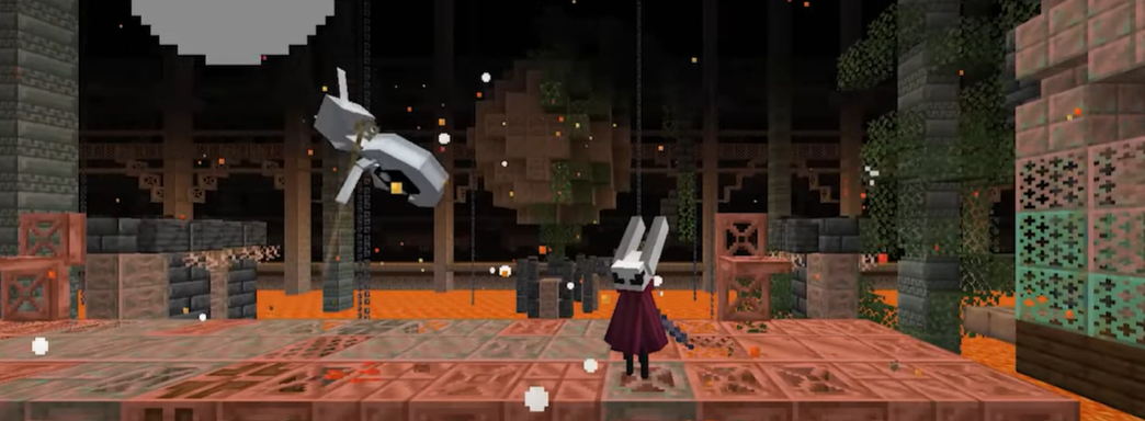 В ожидании Hollow Knight Silksong энтузиаст воссоздал игру в Minecraft