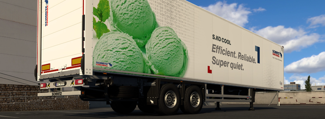 Euro Truck Simulator 2 получила новые немецкие прицепы и коллекцию украшений. Вышло DLC Schmitz Cargobull Trailer Pack