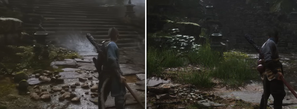 Сравнение графики Black Myth Wukong показывает, насколько релизная версия отличается от дебютной презентации