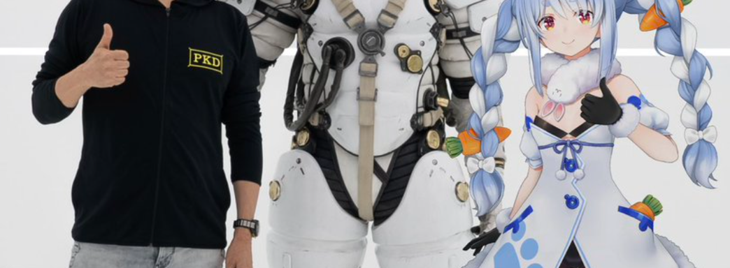 К Хидео Кодзиме прибыла Усада Пекора из Hololive. Фото визита и комментарий блогерши