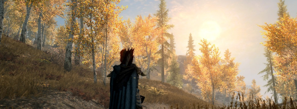 Блогер буквально прошёл Skyrim, подключив к себе датчик и отправившись в пешее путешествие через всю карту