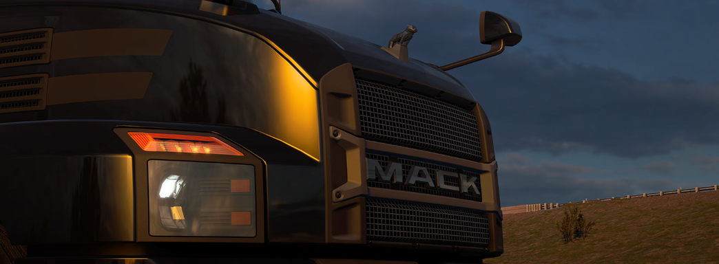В American Truck Simulator добавили редкий грузовик. В мире выпущено лишь 500 экземпляров Mack Black Anthem