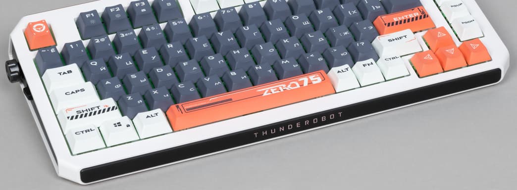 Обзор Thunderobot Zero 75 Orange: яркая клавиатура с LCD-экраном
