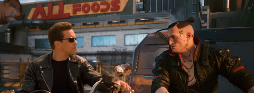 Терминатор T-800 отправился в мир Cyberpunk 2077. Новые приключения робота в Найт-Сити
