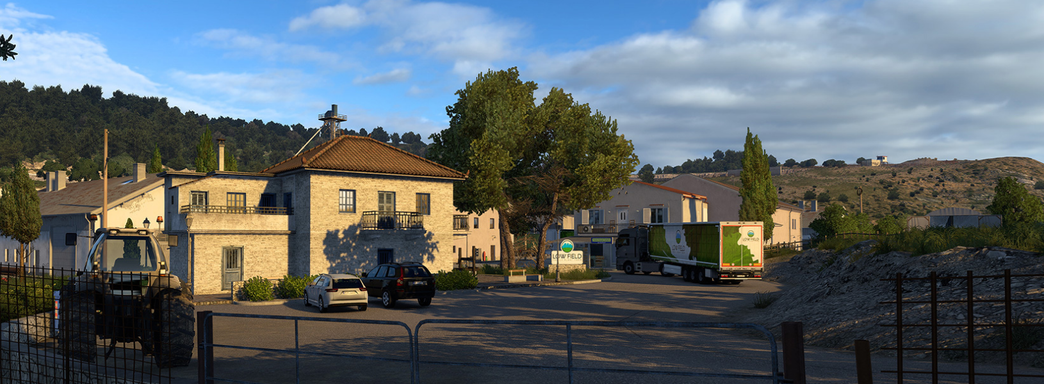 Скриншоты Euro Truck Simulator 2 с новыми предприятиями, моделями и промышленностью из DLC про Грецию