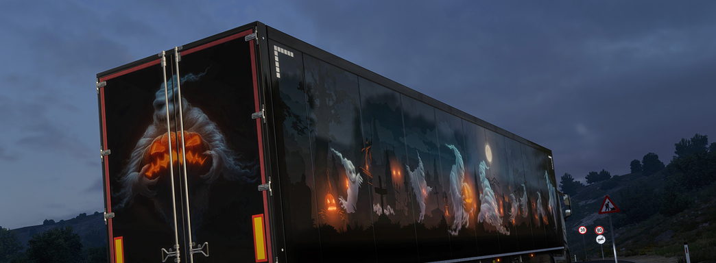В Euro Truck Simulator 2 и ATS запустили хэллоуинский ивент с тыквами и наградами за доставки грузов