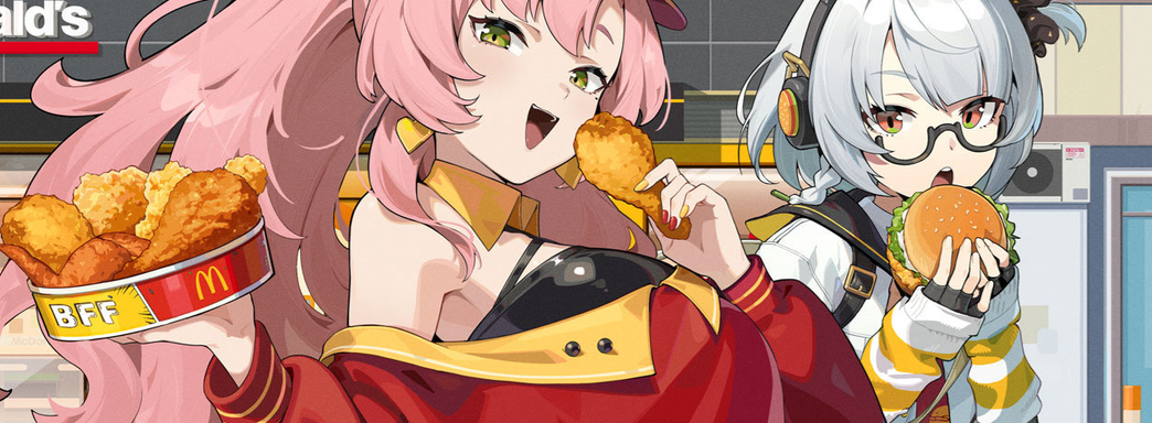 Zenless Zone Zero получила коллаб с McDonald's. Энби вручили бургер, а у Николь и Нэкоматы новые образы