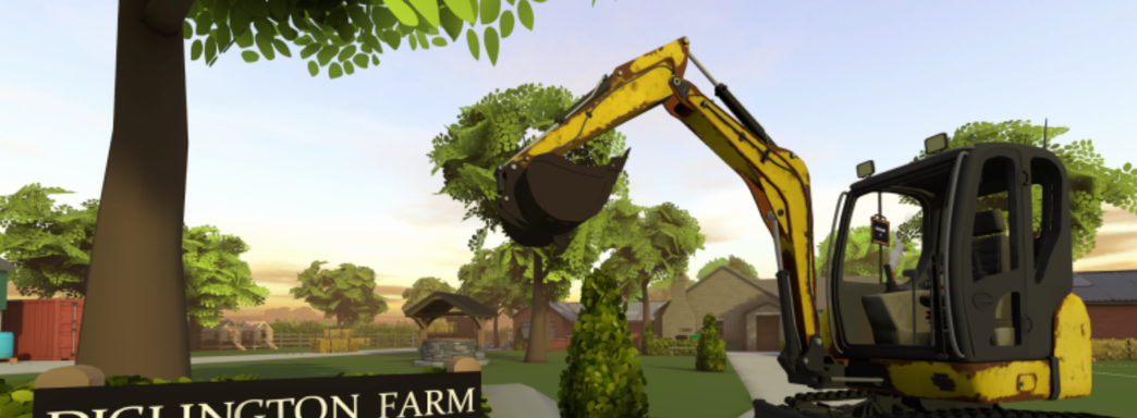 Симулятор экскаватора получил коллекционку за 63 миллиона рублей — с двумя настоящими землеройными машинами