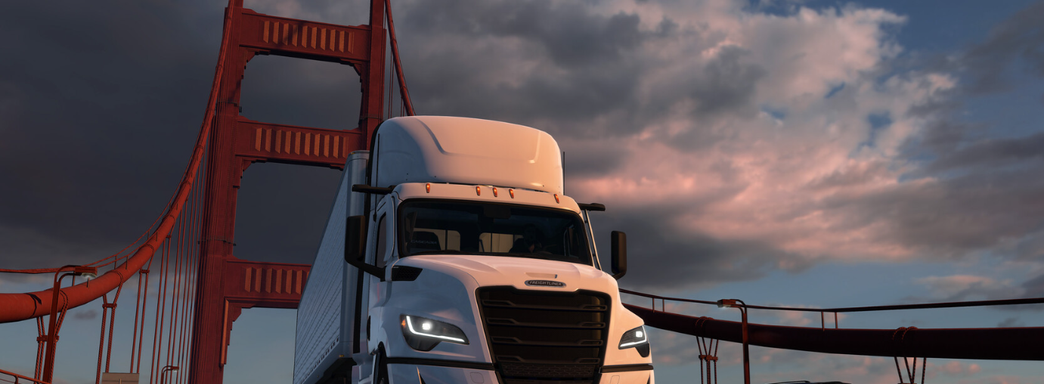 Грузовик пятого поколения в American Truck Simulator. Разработчики показали реальный прототип Cascadia и провели осмотр