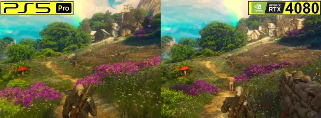 Смотрим видеосравнение The Witcher 3 на PS5 Pro и ПК