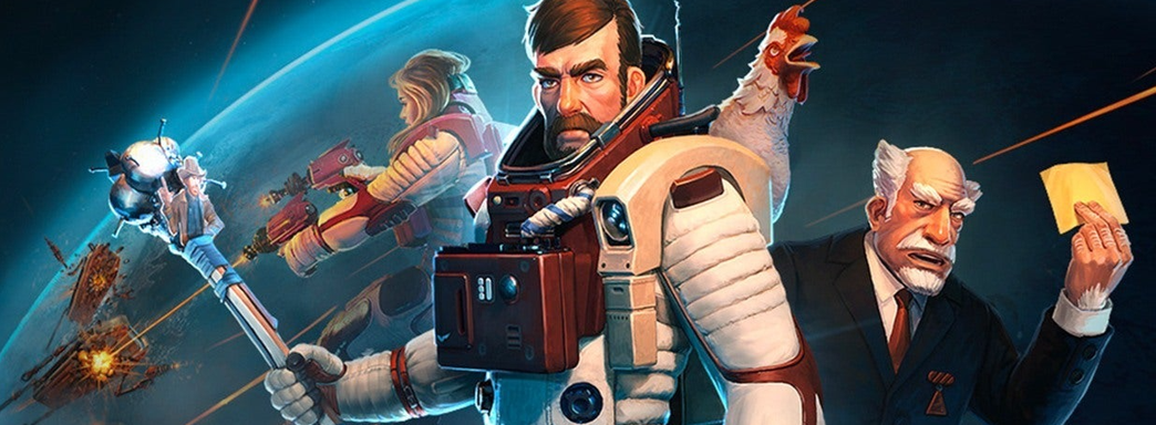 Для Steam раздают космическое комедийное приключение с коллекционными карточками. Новая промо-акция с Breathedge