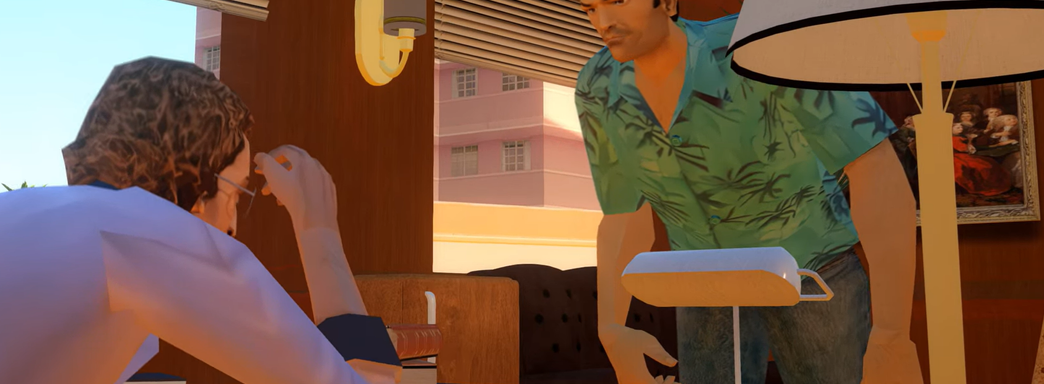 Авторы GTA Vice City Nextgen Edition на движке GTA 4 показали новинки. Счётная машинка для бизнеса, рабочая парковка отеля и не только