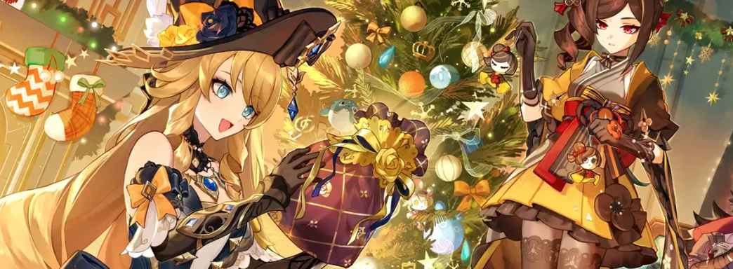 По Genshin Impact, HSR и ZZZ выпустили официальные новогодние арты. miHoYo поздравила фанатов с Новым годом и Рождеством