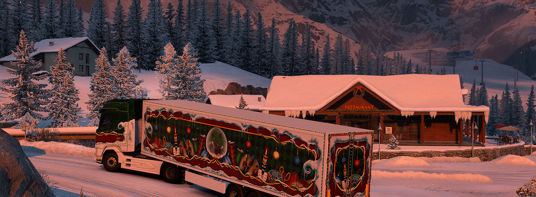 В Euro Truck Simulator 2 и ATS завершился зимний ивент Winterland. SCS Software раскрыла статистику игроков