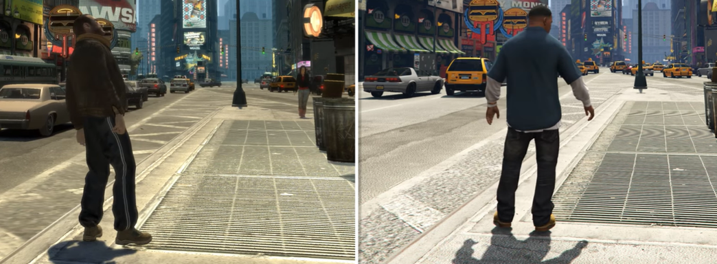 GTA 4 сравнили с отмененным модом Liberty City Preservation Project, переносящим город в GTA 5