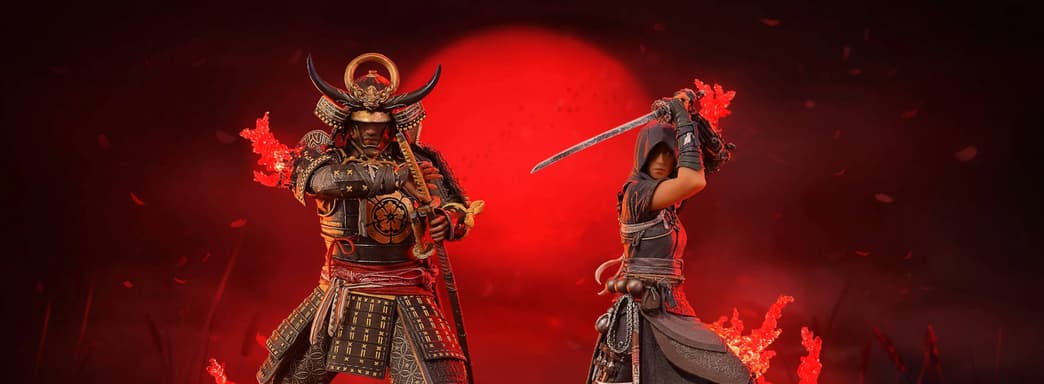 PureArts выпустит статуи самурая Ясукэ и куноити Наоэ из Assassin’s Creed Shadows