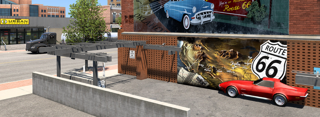 Создатели American Truck Simulator показали поселения и уличные граффити в штате Миссури. Новые скриншоты городов DLC Missouri