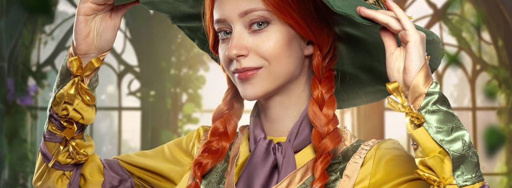 Модель показала косплей профессора травологии Мирабель Чесноук из Hogwarts Legacy