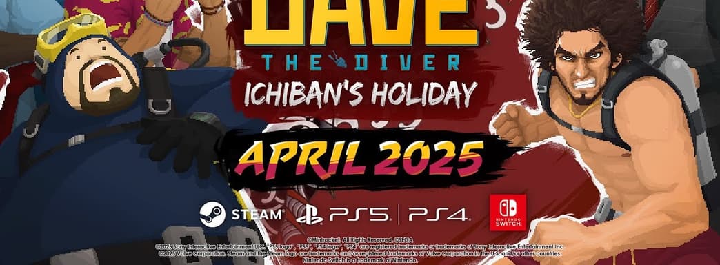 Dave the Diver + Like a Dragon. В новом кроссовере добавят знакового героя японской серии и мини-игры