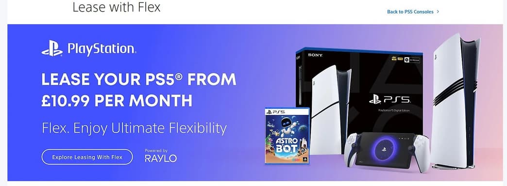 Sony начала предлагать британцам брать PlayStation в аренду