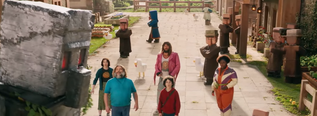 Показали новый отрывок из фильма Minecraft с прогулкой по деревне