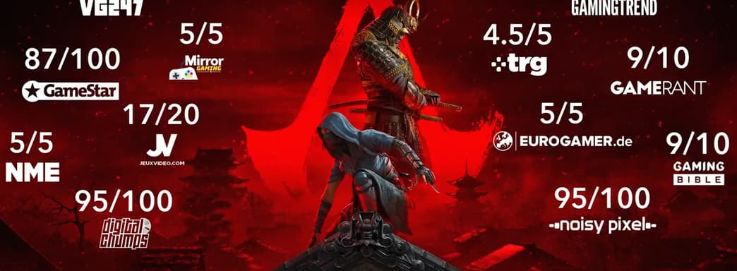 Ubisoft похвасталась рейтингом Assassin's Creed Shadows. «Мы польщены невероятным приёмом».