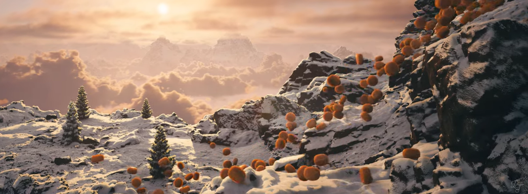 В The Elder Scrolls V Skyrim устроили сырный апокалипсис — движок Unreal Engine 5 не выдержал задумку художника и пришлось умерить аппетит