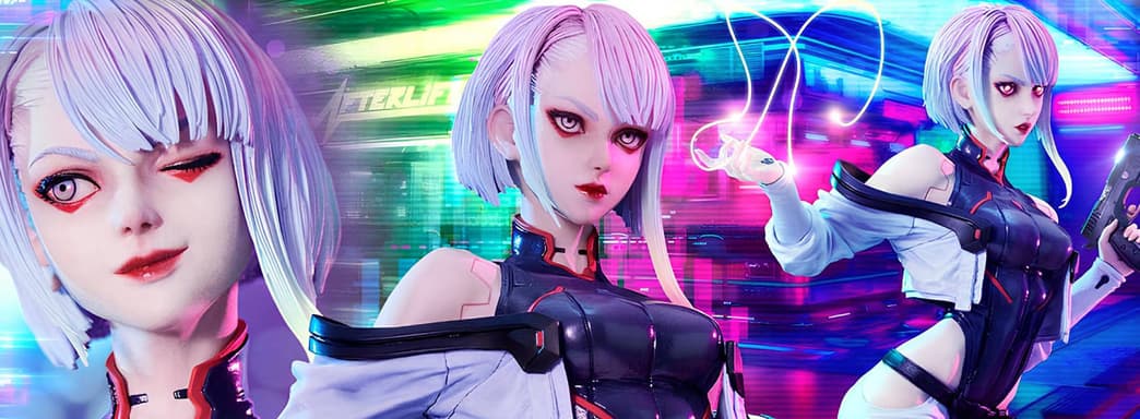 Prime 1 Studio показала обзорный ролик статуи Люси из сериала «Киберпанк: Бегущие по краю»