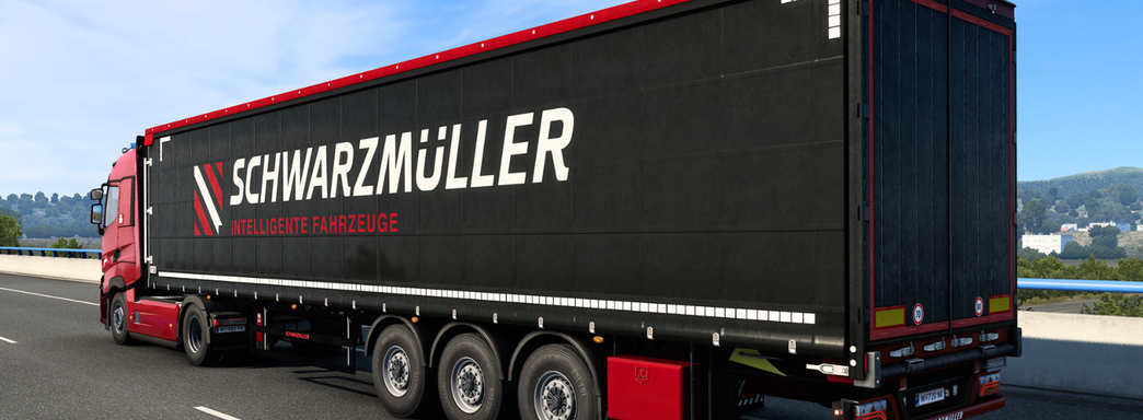 Euro Truck Simulator 2 используют для тест-драйва прицепов Schwarzmüller на выставке в 4D-симуляторе
