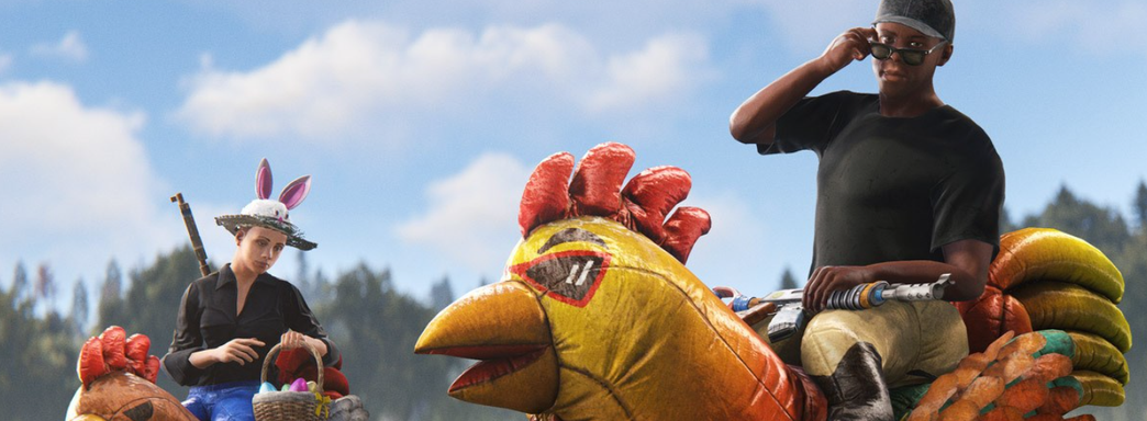 В Rust началась охота за пасхальными яйцами и появился костюмы курицы и лошади