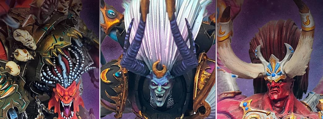 Встреча с демон-принцами: художник Алехандро Манкузо разукрасил миниатюры примархов Хаоса из Warhammer 40,000