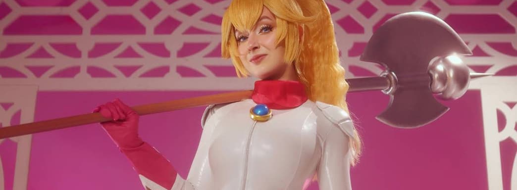 Гонщица из Грибного королевства: модель показала косплей Принцессы Пич из вселенной Mario Kart World