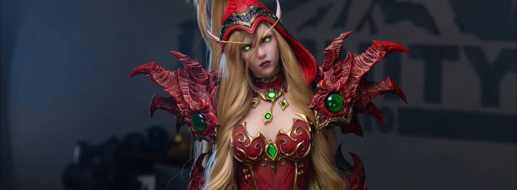 Эльфийка крови: Infinity Studio показала распаковку и сборку статуи Валиры Сангвинар из World of Warcraft