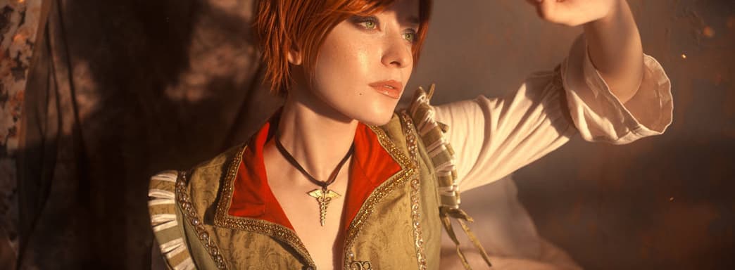 Среди книг и трав: фанатка показала косплей Шани из The Witcher 3: Hearts of Stone