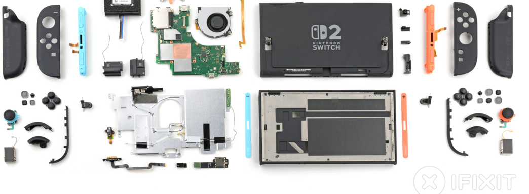 Nintendo Switch 2 поставили «тройку» — специалисты iFixit разобрали консоль и оценили ремонтопригодность в домашних условиях