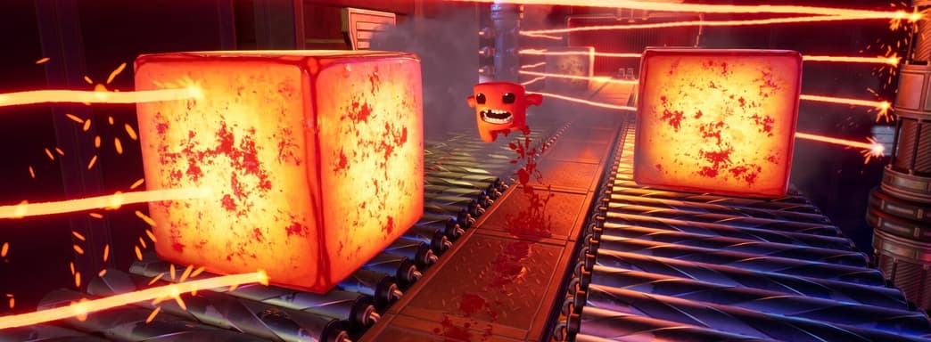 Мясо, боль и 15 минут смертей. Появился геймплей Super Meat Boy 3D