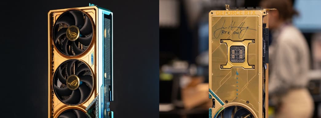 Уникальную ASUS RTX 5090 Dhahab с автографом Дженсена Хуанга продали за $24 200