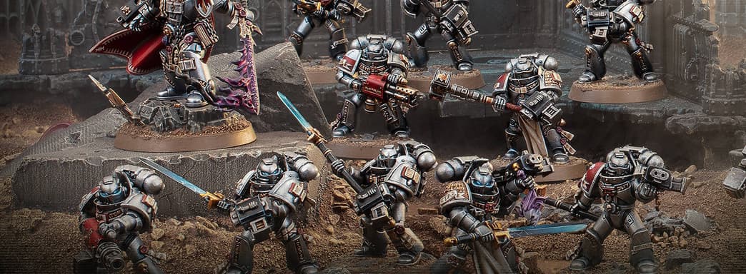 «Мы молот!»: авторы настолки Warhammer 40,000 показали набор с миниатюрами «Боевой патруль: Серые Рыцари»