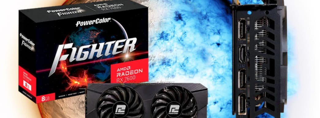 PowerColor выпустила обновлённую версию Radeon RX 7600 Fighter с улучшенным охлаждением и поддержкой DisplayPort 2.1